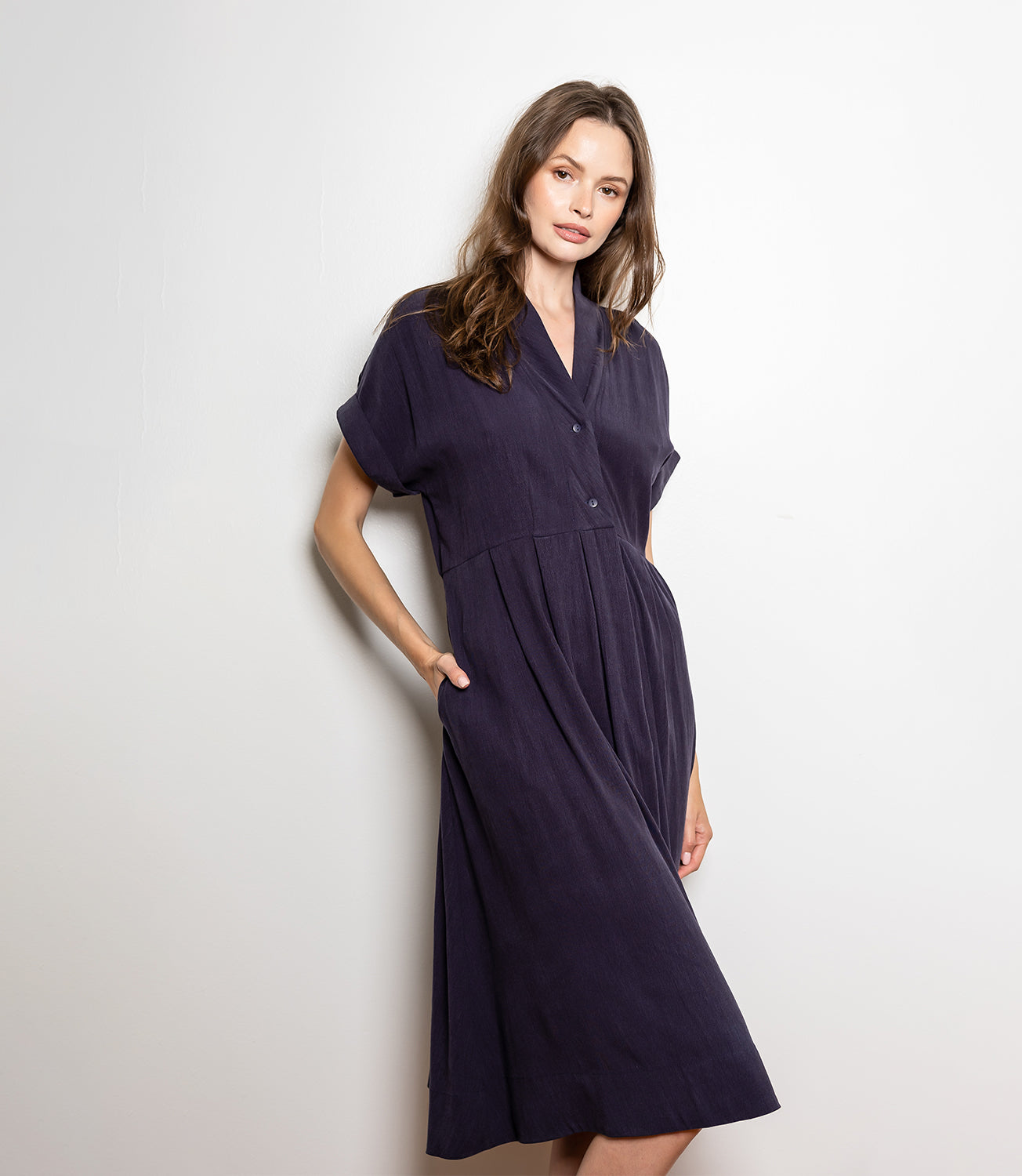 Camilla Day Dress - Navy