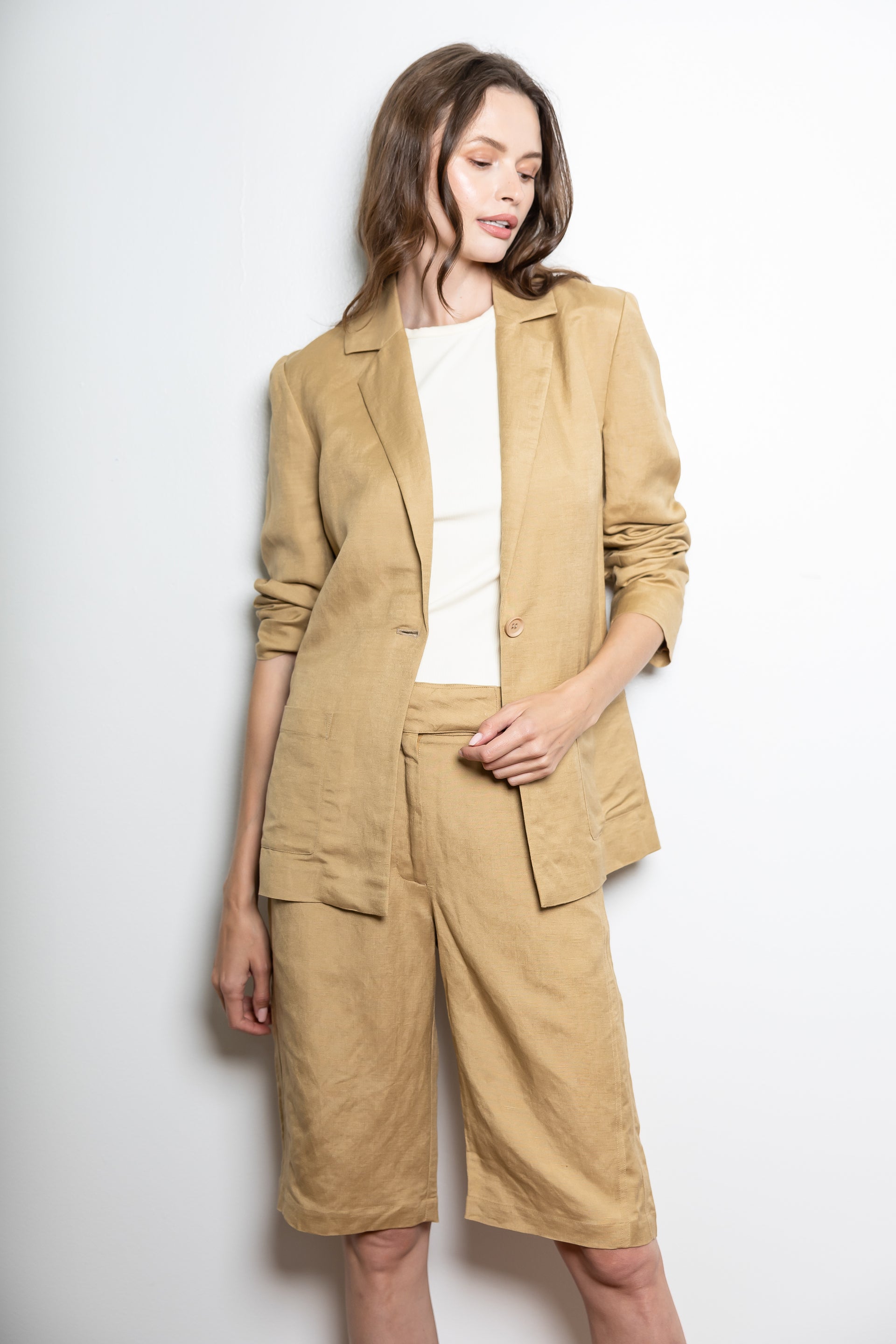 Chelsea Blazer - Wheat